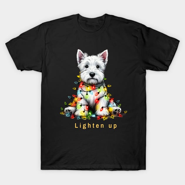 Lighten up Scottish Terrier T-Shirt by ZogDog Pro